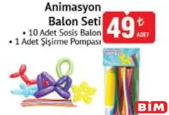 ANİMASYON BALON SETİ fiyat ve kampanya bilgisi